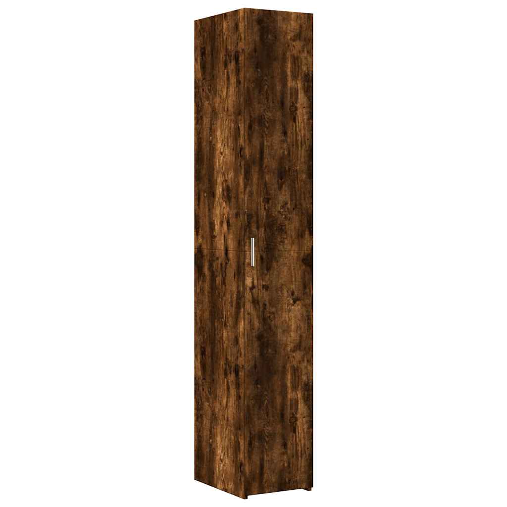 Armoire de rangement mince chêne fumé 30x42,5x225 cm - XIOS