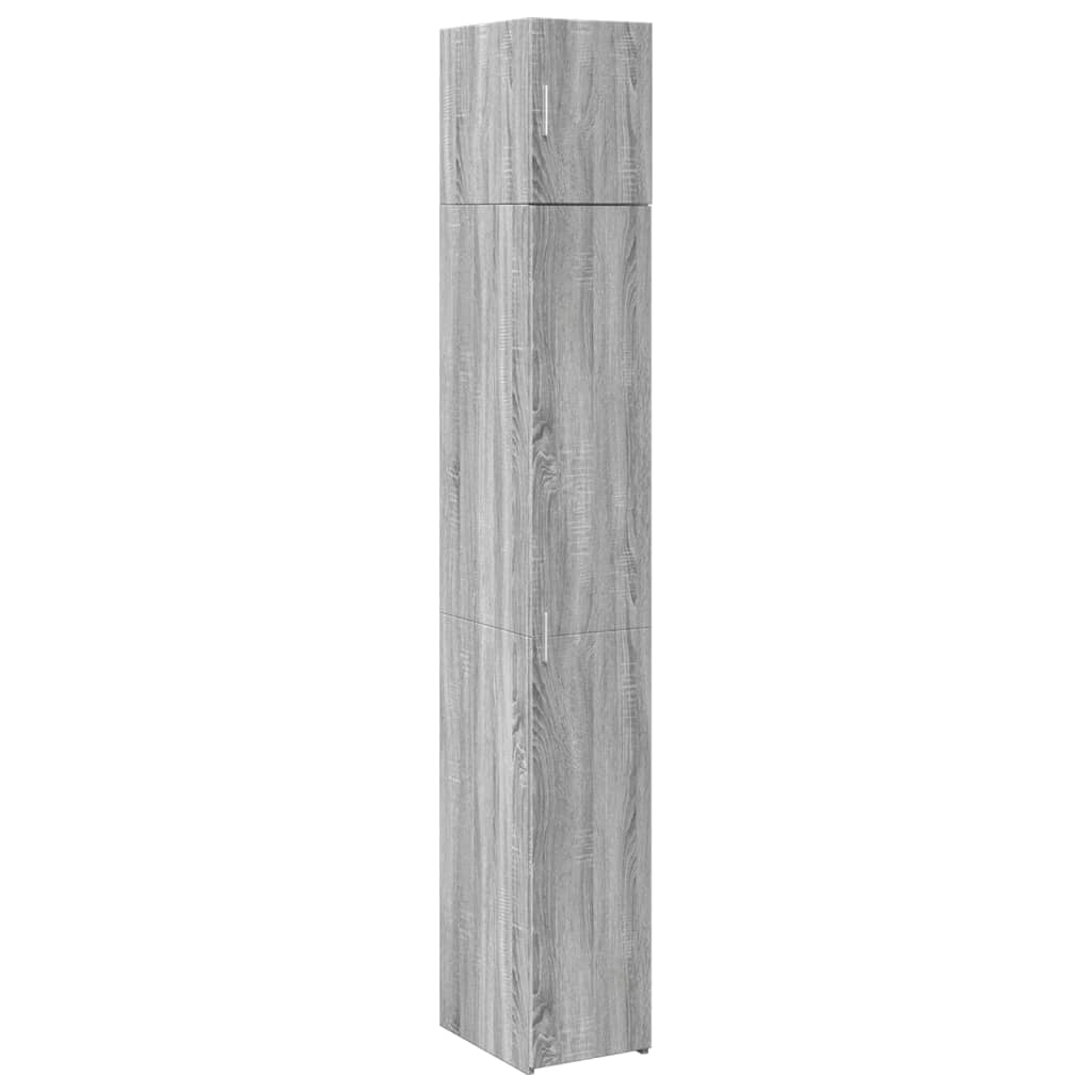 Armoire de rangement mince sonoma gris 30x42,5x225 cm - XIOS
