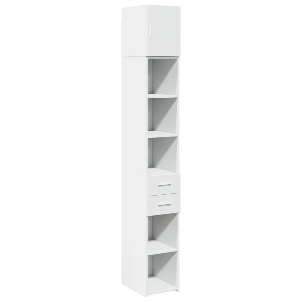 Armoire de rangement mince blanc 30x42,5x225 cm - XIOS