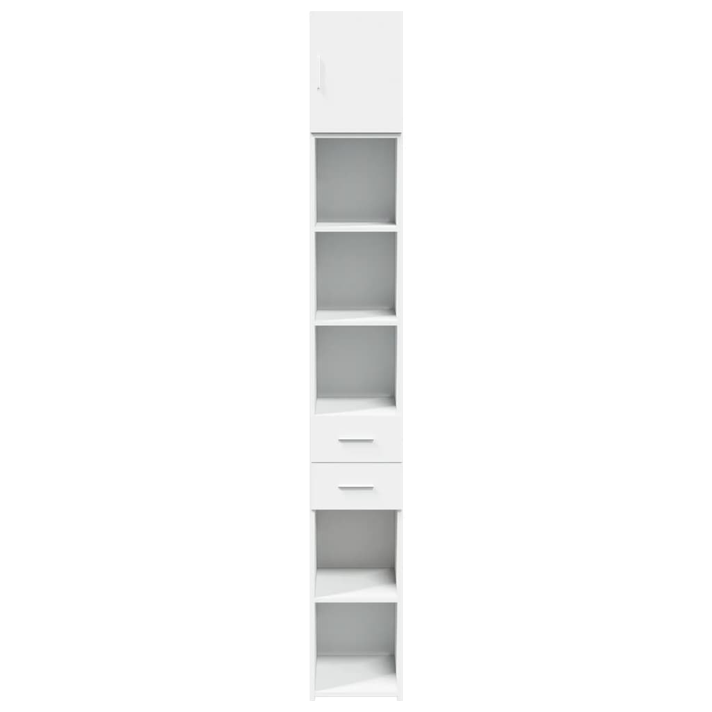 Armoire de rangement mince blanc 30x42,5x225 cm - XIOS