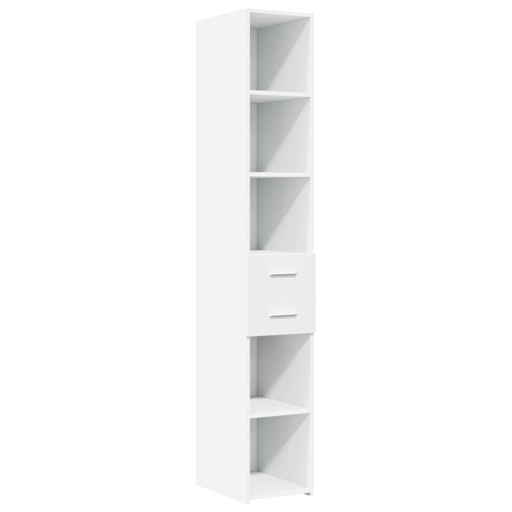 Armoire de rangement mince blanc 30x42,5x225 cm - XIOS