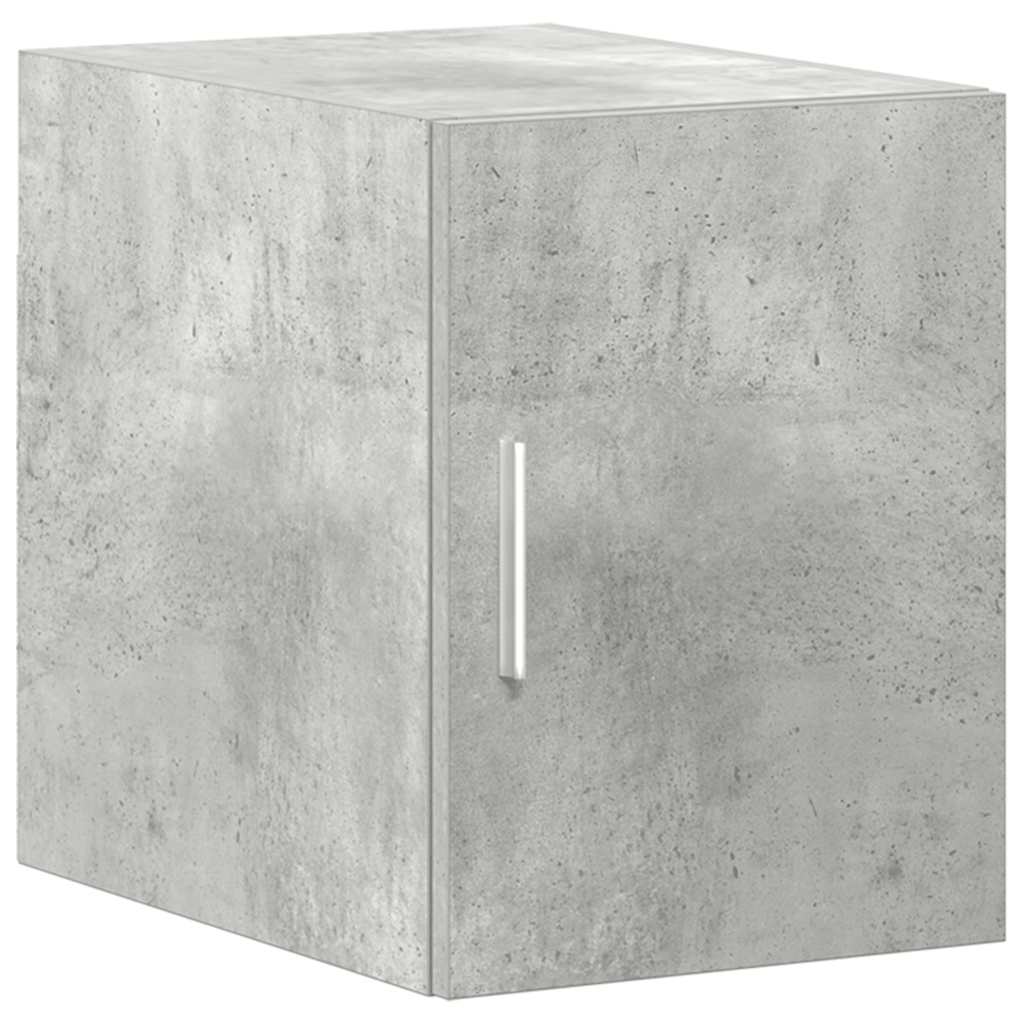 Armoire de rangement mince gris béton 30x42,5x225 cm - XIOS