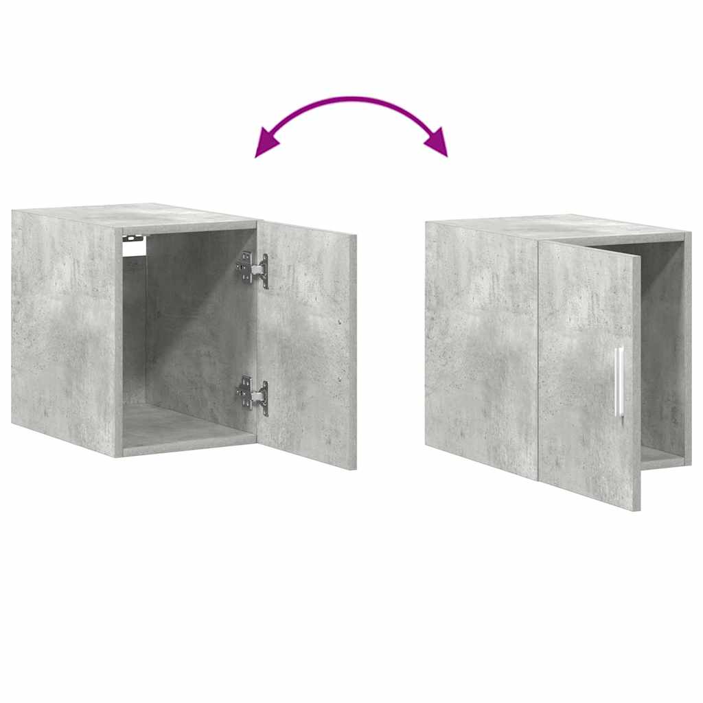 Armoire de rangement mince gris béton 30x42,5x225 cm - XIOS