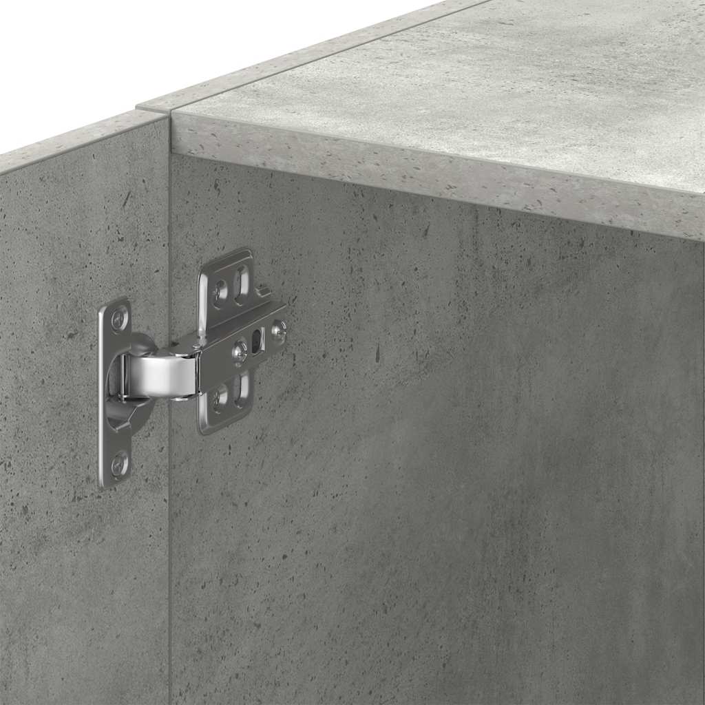 Armoire de rangement mince gris béton 30x42,5x225 cm - XIOS