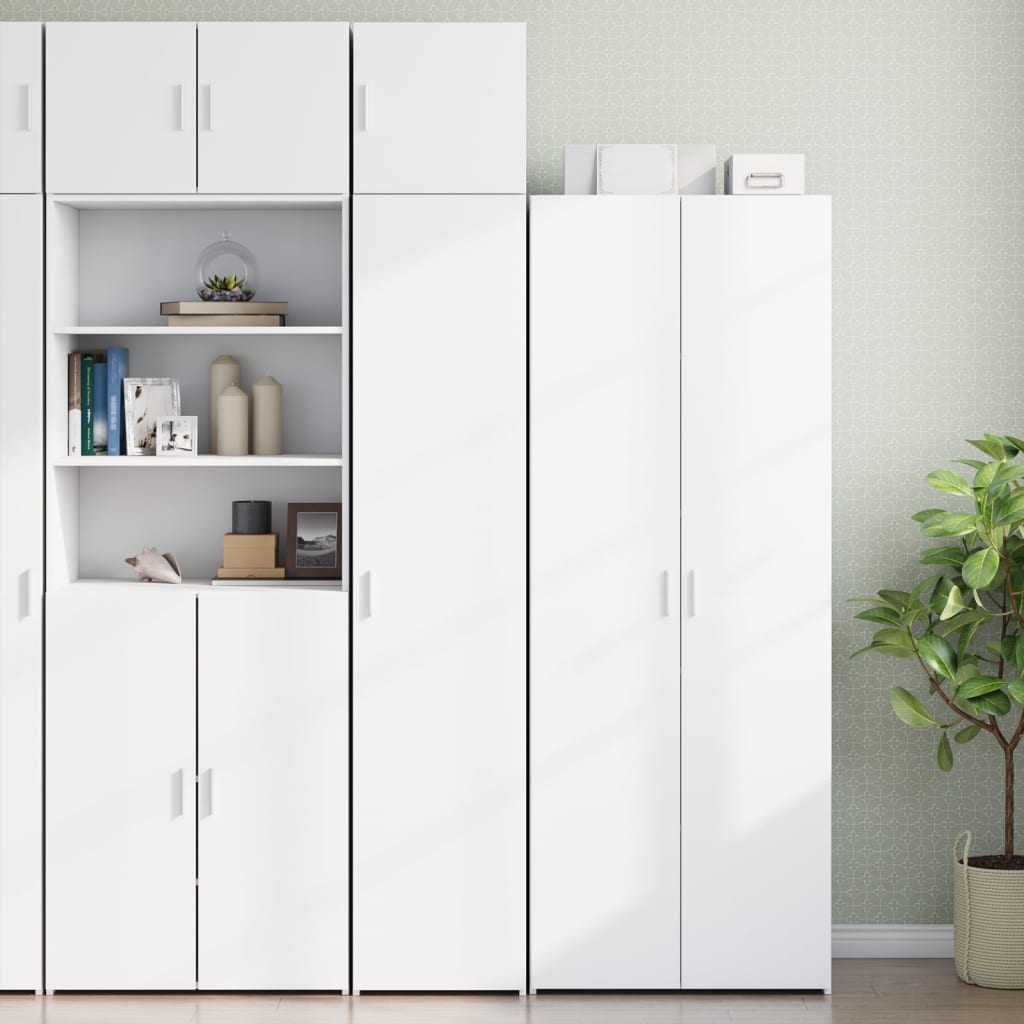 Armoire de rangement mince blanc 40x42,5x225 cm - XIOS