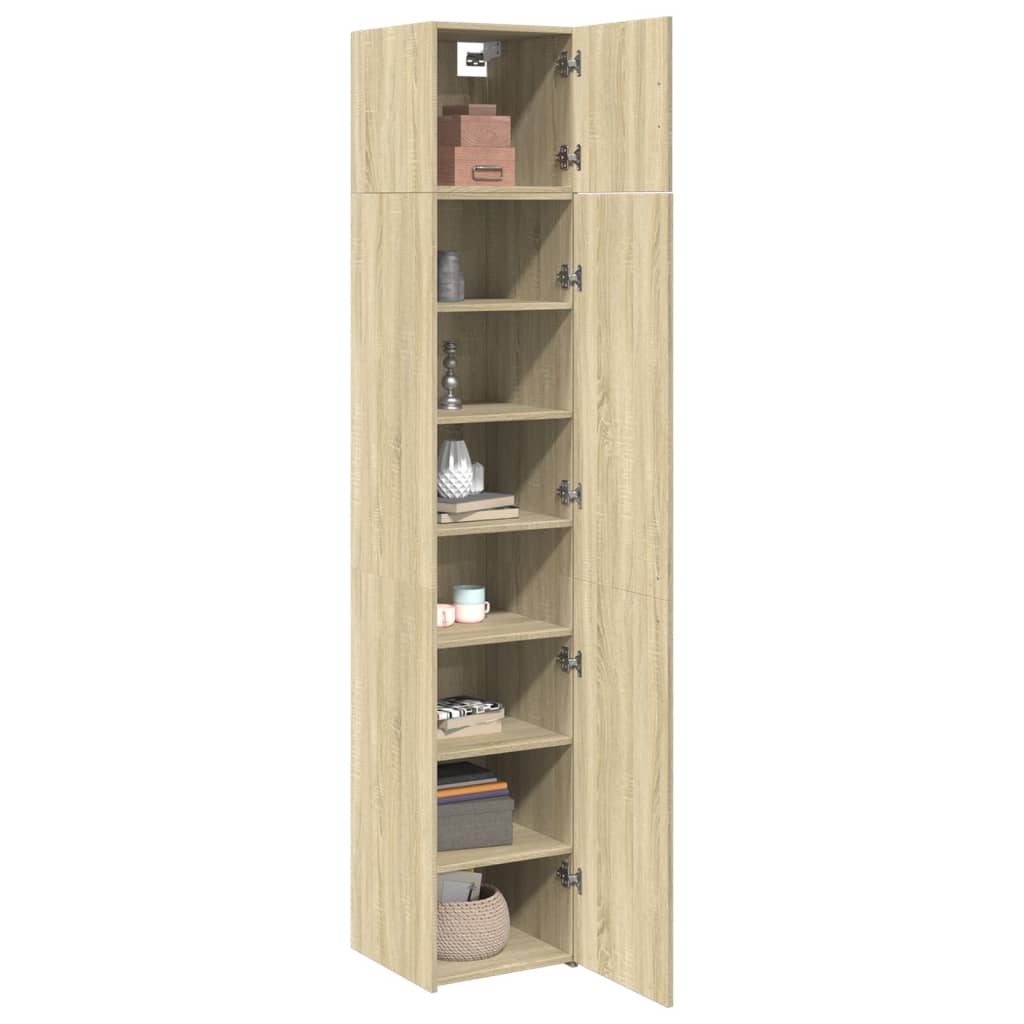 Armoire de rangement mince chêne sonoma 40x42,5x225 cm - XIOS