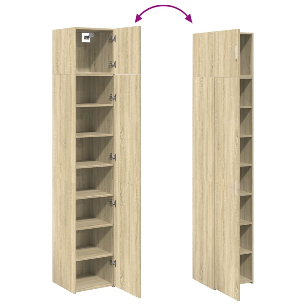 Armoire de rangement mince chêne sonoma 40x42,5x225 cm - XIOS
