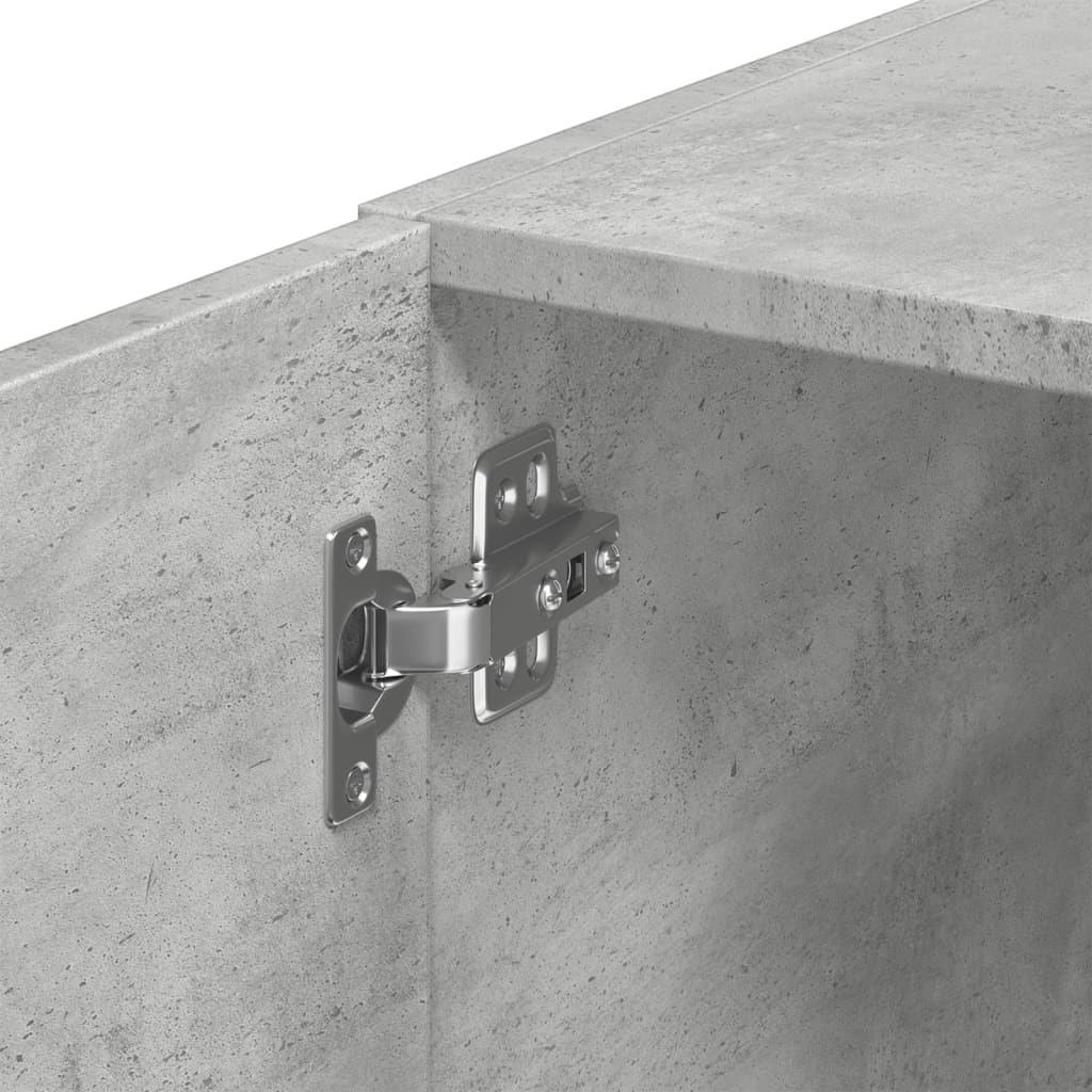 Armoire de rangement mince gris béton 40x42,5x225 cm - XIOS