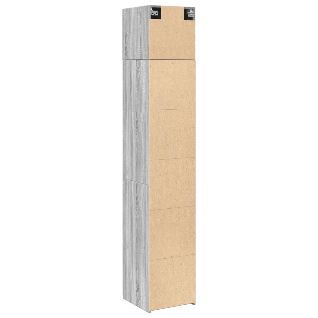 Armoire de rangement mince sonoma gris 40x42,5x225 cm - XIOS