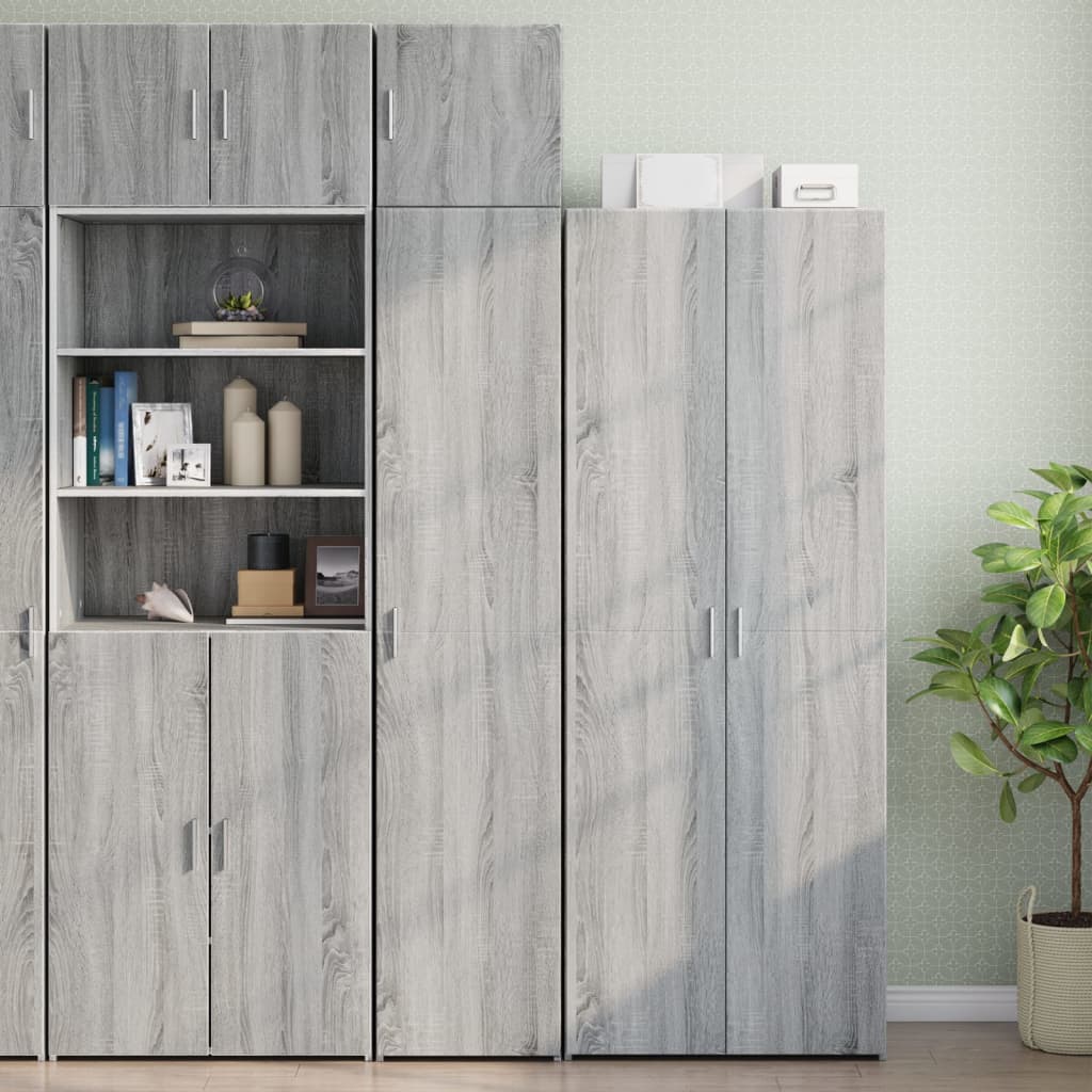 Armoire de rangement mince sonoma gris 40x42,5x225 cm - XIOS