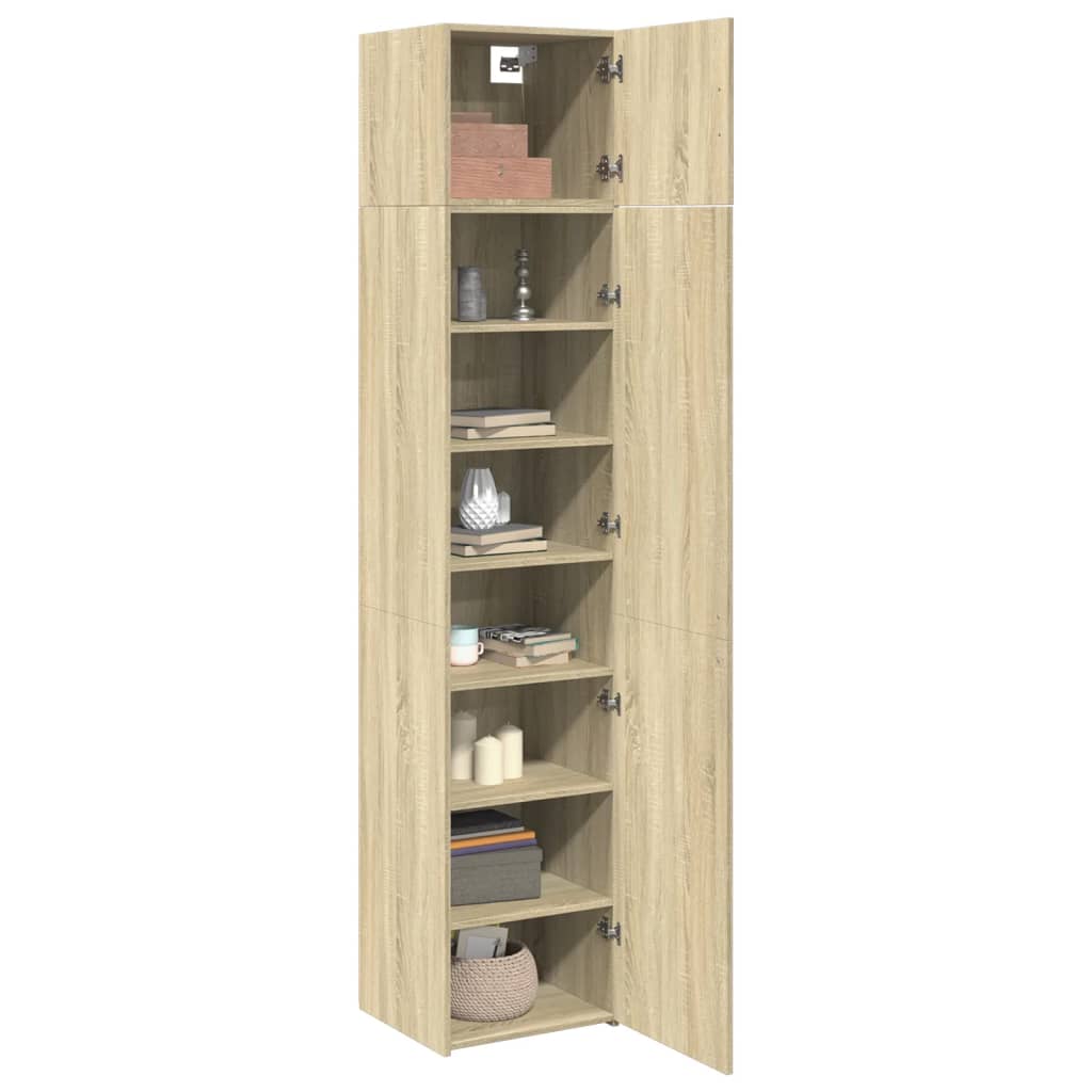 Armoire de rangement mince chêne sonoma 45x42,5x225 cm - XIOS