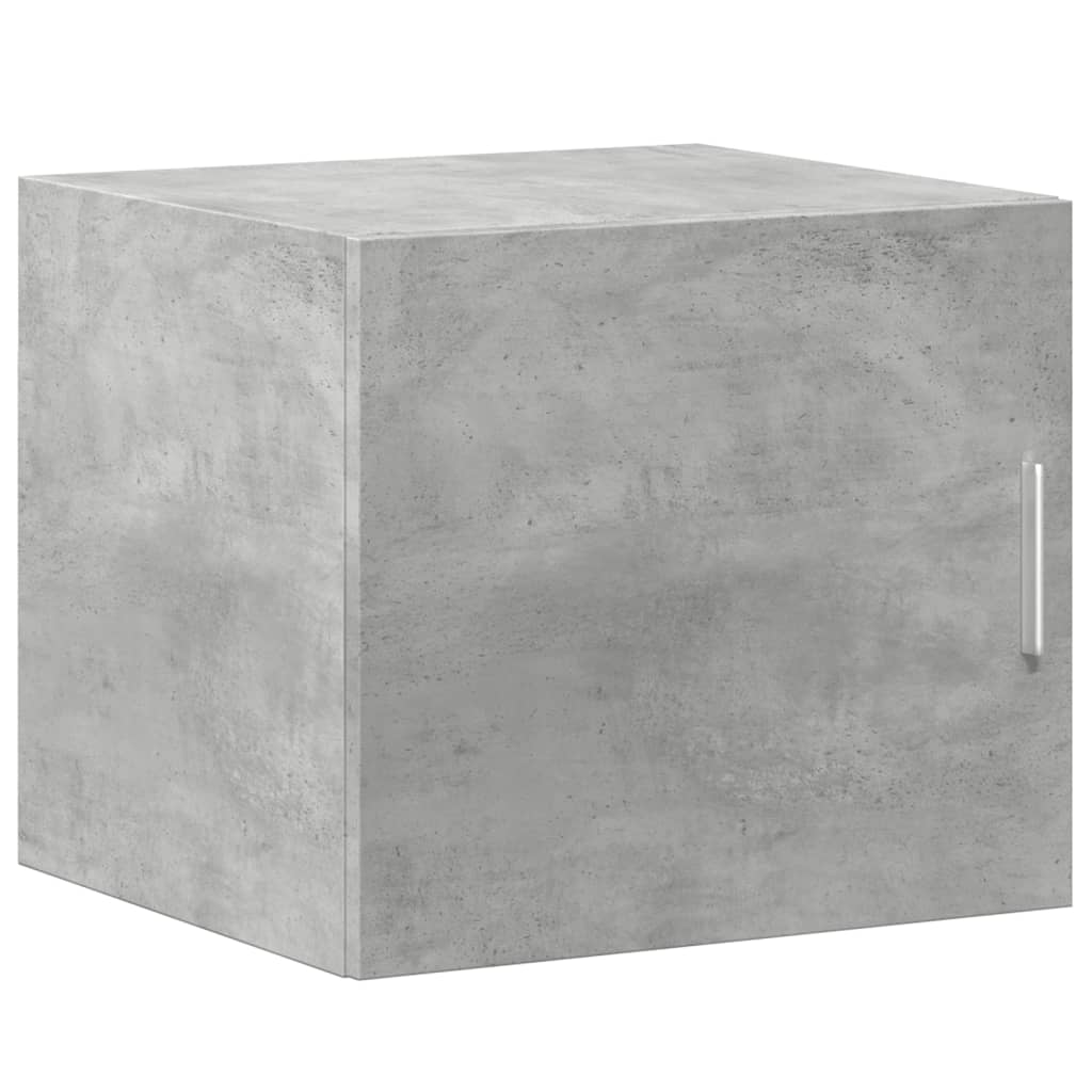 Armoire de rangement mince gris béton 45x42,5x225 cm - XIOS