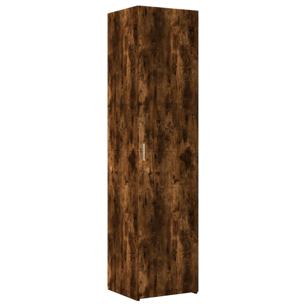 Armoire de rangement mince chêne fumé 45x42,5x225 cm - XIOS