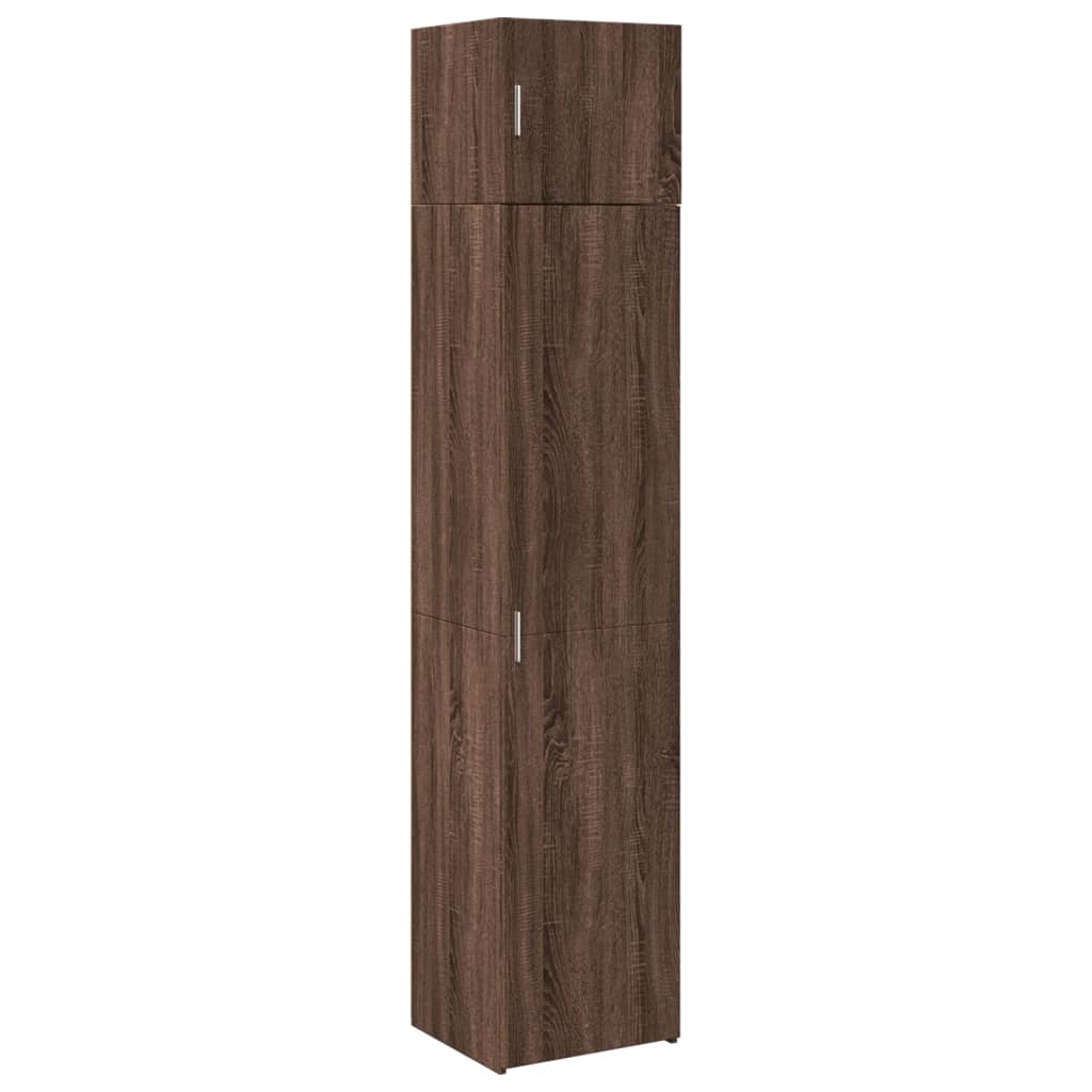 Armoire de rangement mince chêne marron 45x42,5x225 cm - XIOS