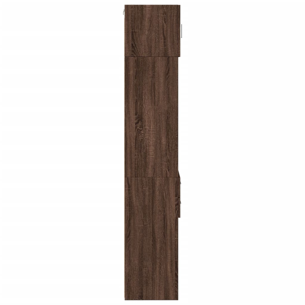 Armoire de rangement mince chêne marron 45x42,5x225 cm - XIOS