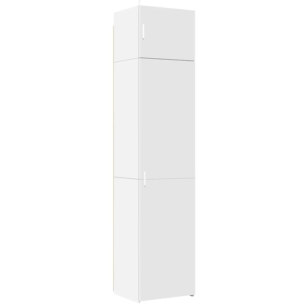 Armoire de rangement mince blanc 50x42,5x225 cm