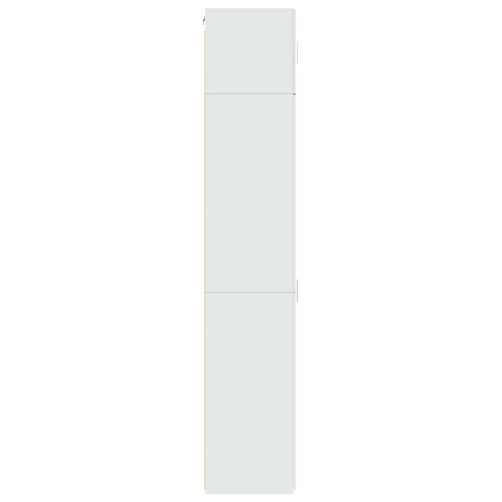 Armoire de rangement mince blanc 50x42,5x225 cm