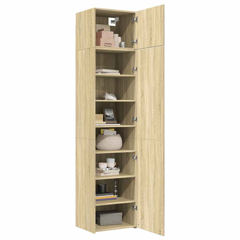 Armoire de rangement mince chêne sonoma 50x42,5x225 cm - XIOS
