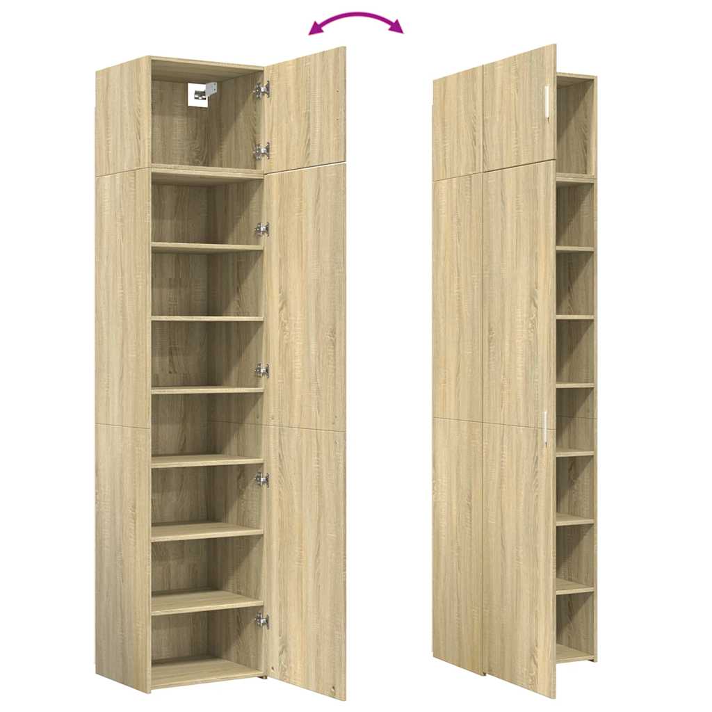 Armoire de rangement mince chêne sonoma 50x42,5x225 cm - XIOS