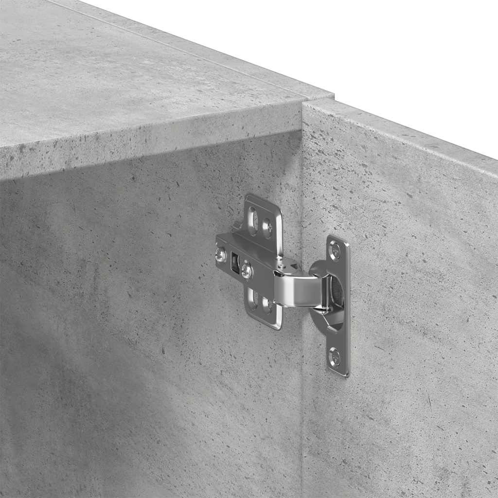 Armoire de rangement mince gris béton 50x42,5x225 cm - XIOS