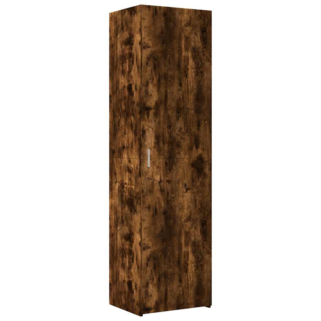 Armoire de rangement mince chêne fumé 50x42,5x225 cm - XIOS