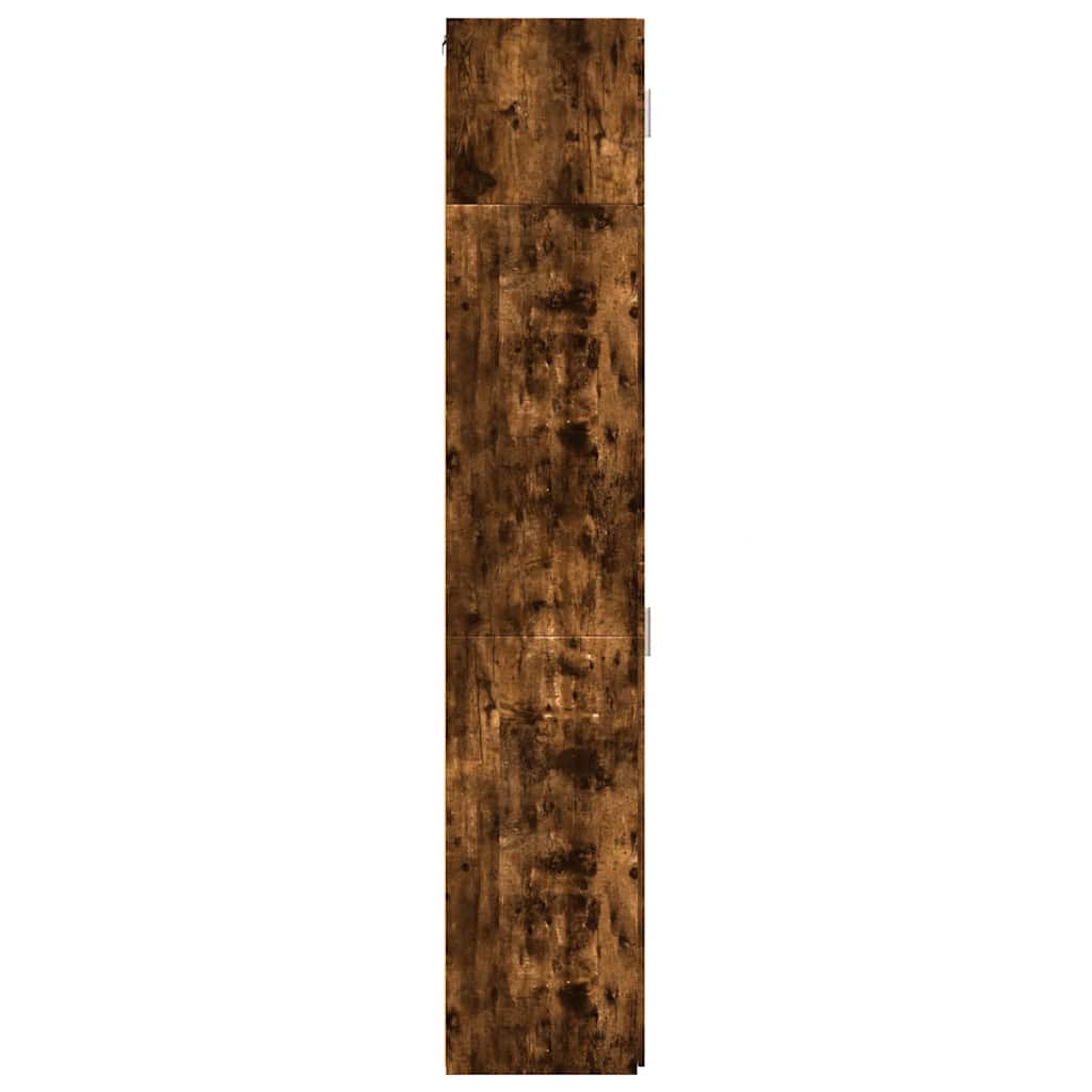 Armoire de rangement mince chêne fumé 50x42,5x225 cm - XIOS