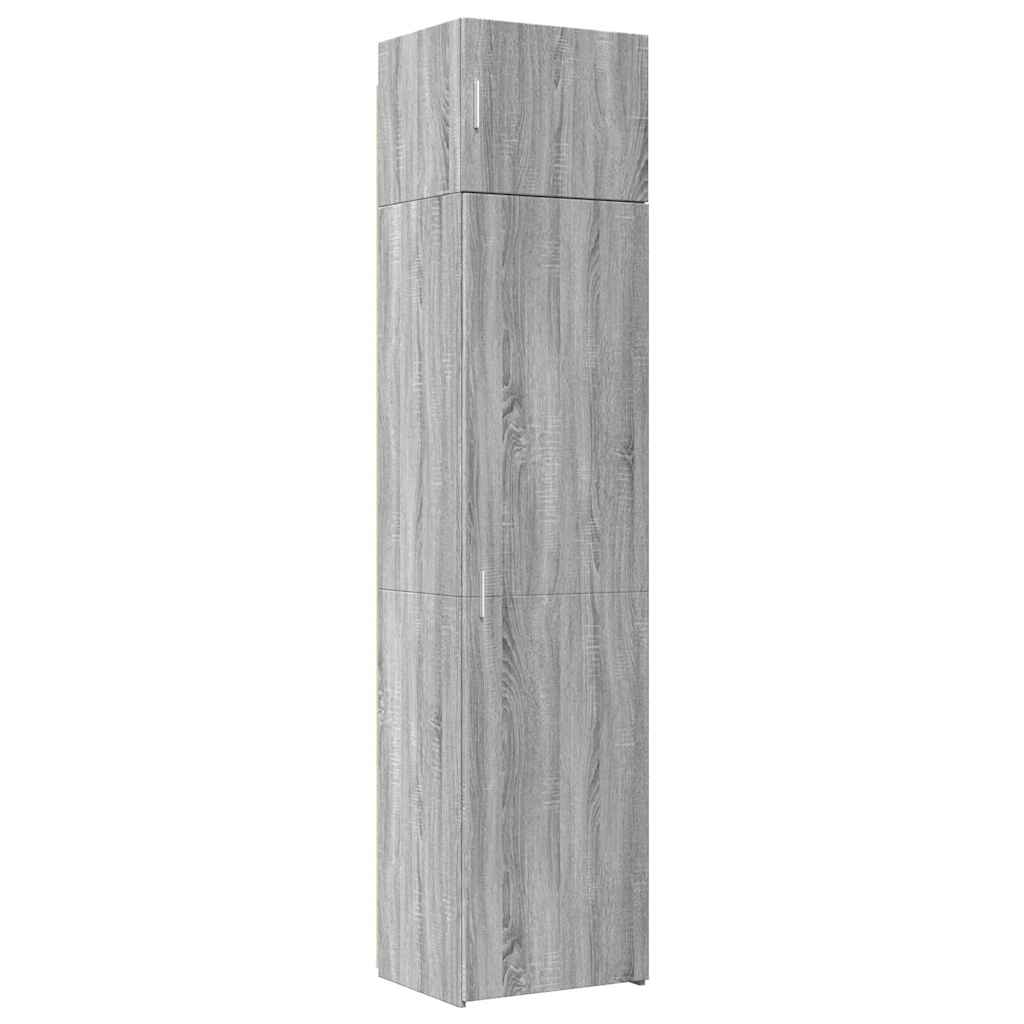 Armoire de rangement mince sonoma gris 50x42,5x225 cm - XIOS
