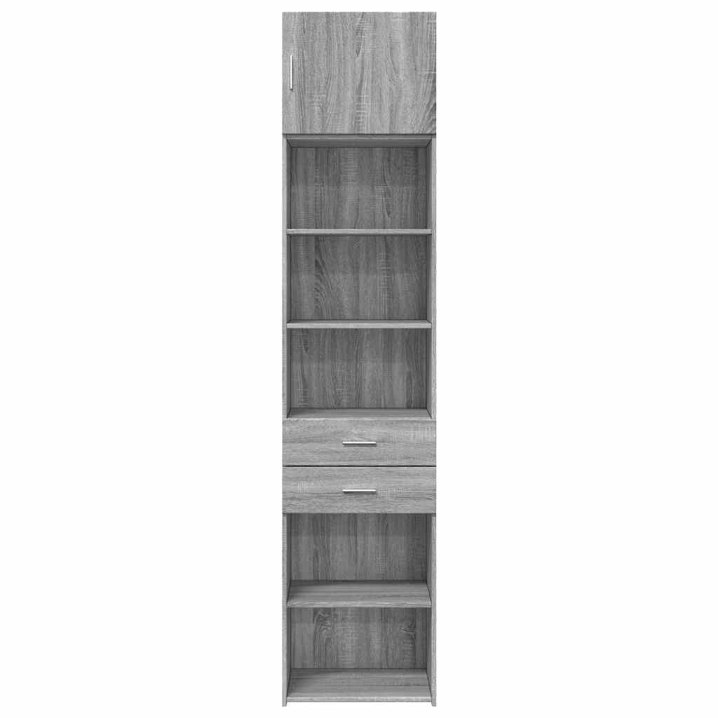 Armoire de rangement mince sonoma gris 50x42,5x225 cm - XIOS
