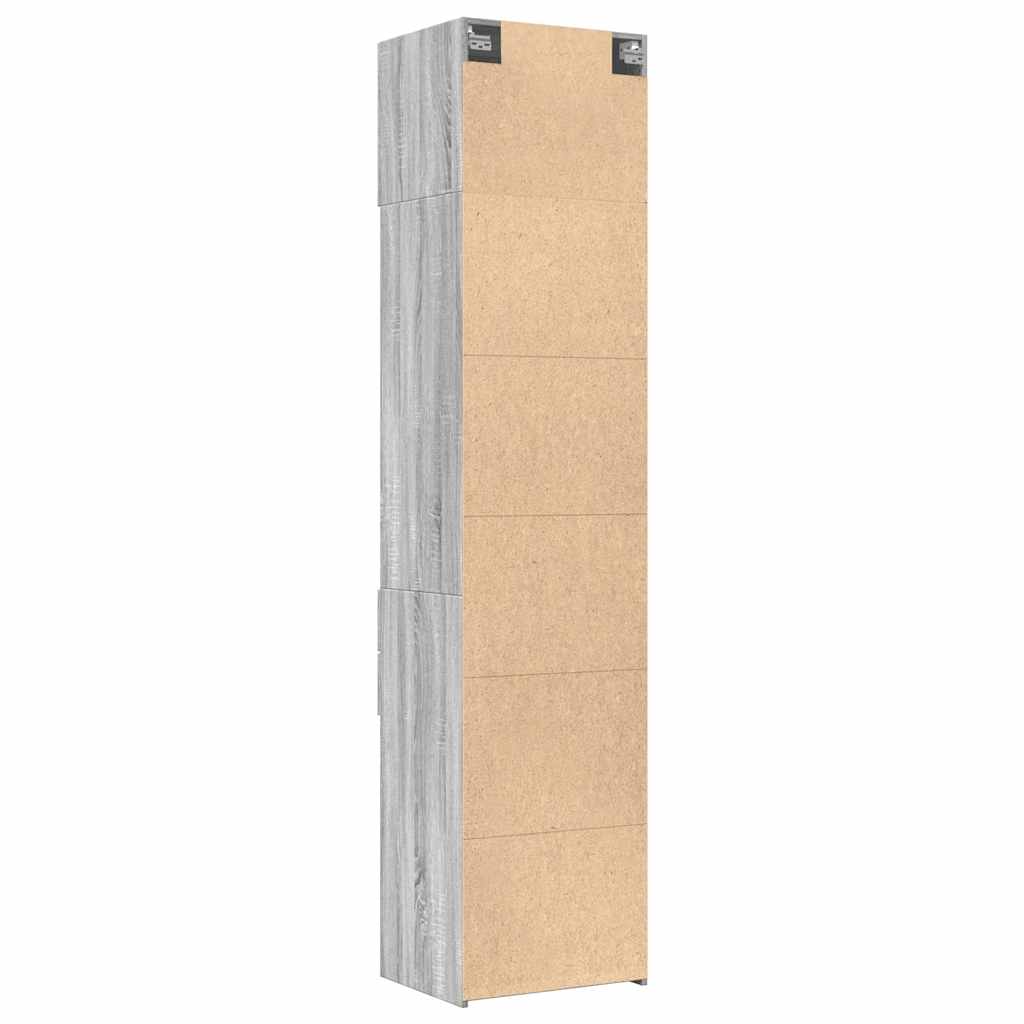 Armoire de rangement mince sonoma gris 50x42,5x225 cm - XIOS