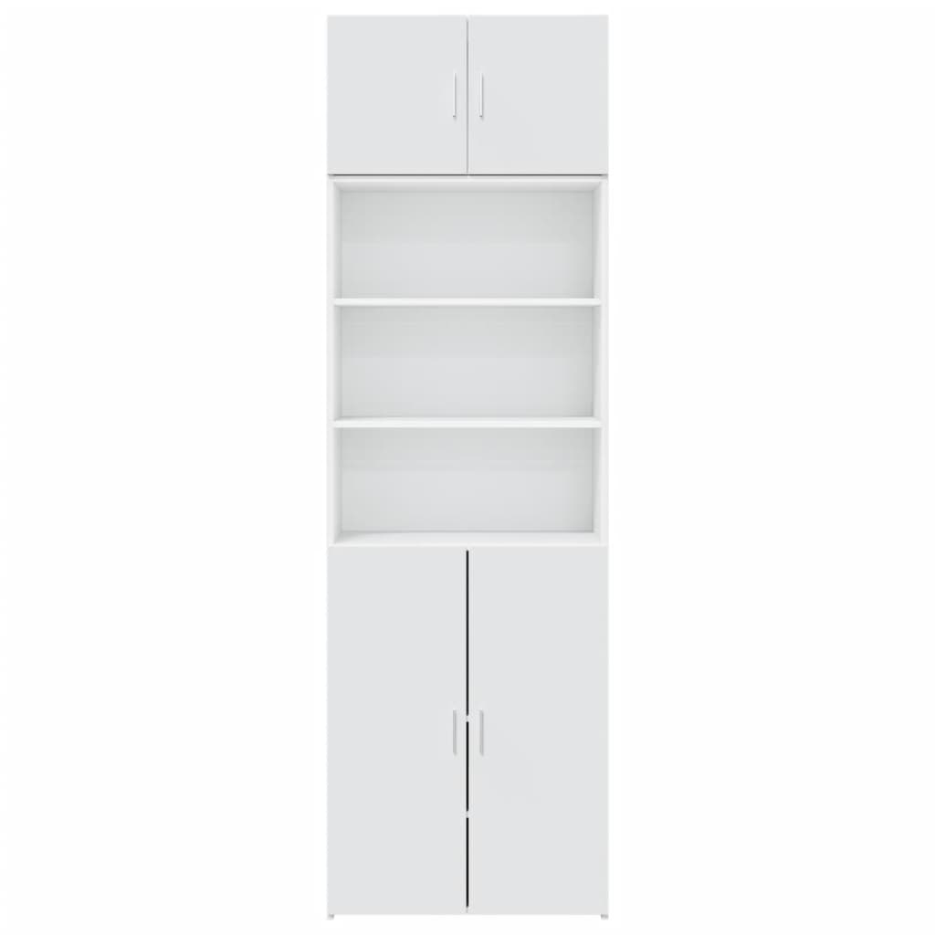 Armoire de rangement blanc 70x42,5x225 cm bois d'ingénierie - XIOS