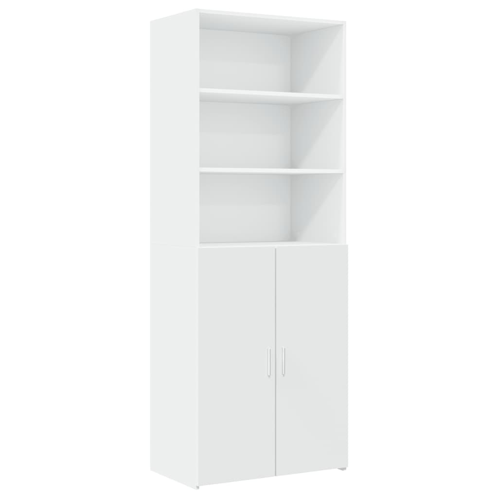 Armoire de rangement blanc 70x42,5x225 cm bois d'ingénierie - XIOS