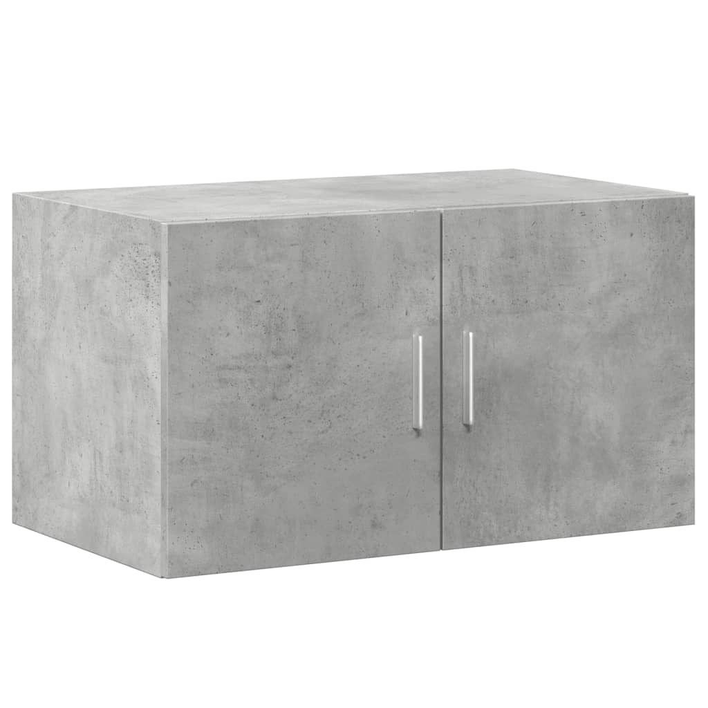 Armoire de rangement gris béton 70x42,5x225cm bois d'ingénierie - XIOS