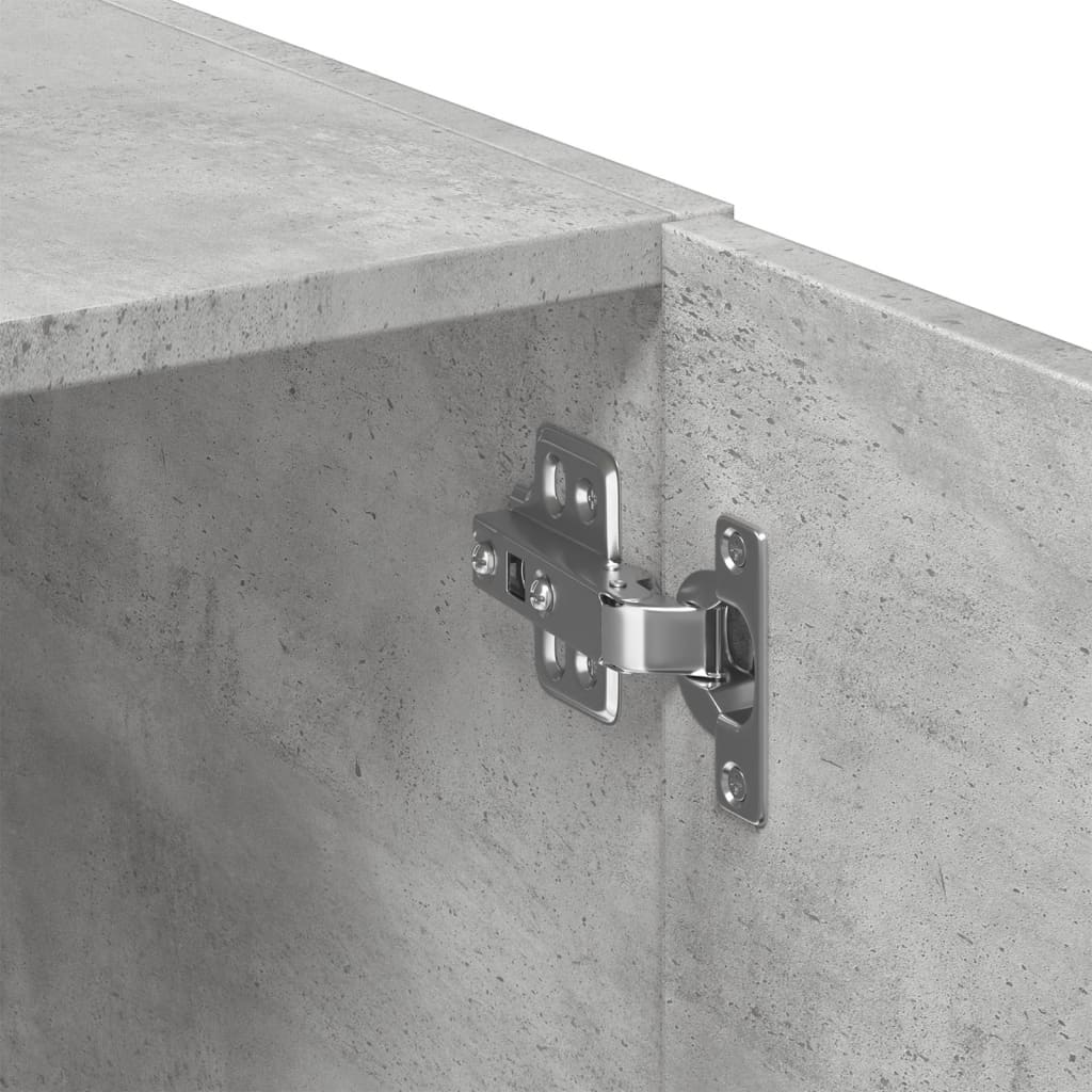 Armoire de rangement gris béton 70x42,5x225cm bois d'ingénierie - XIOS