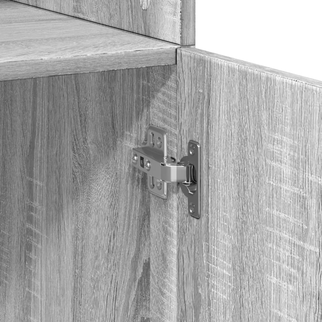 Armoire de rangement sonoma gris 70x42,5x225 cm - XIOS
