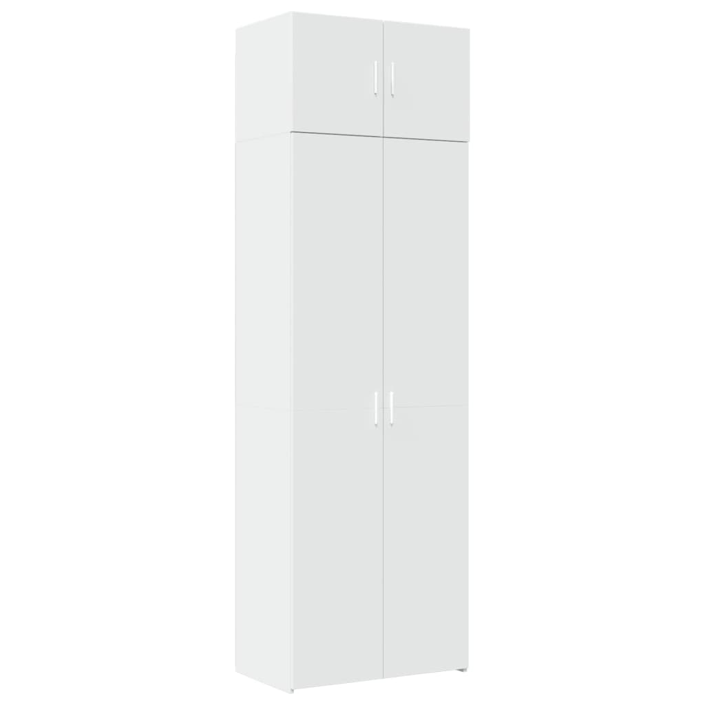 Armoire de rangement blanc 70x42,5x225 cm bois d'ingénierie - XIOS