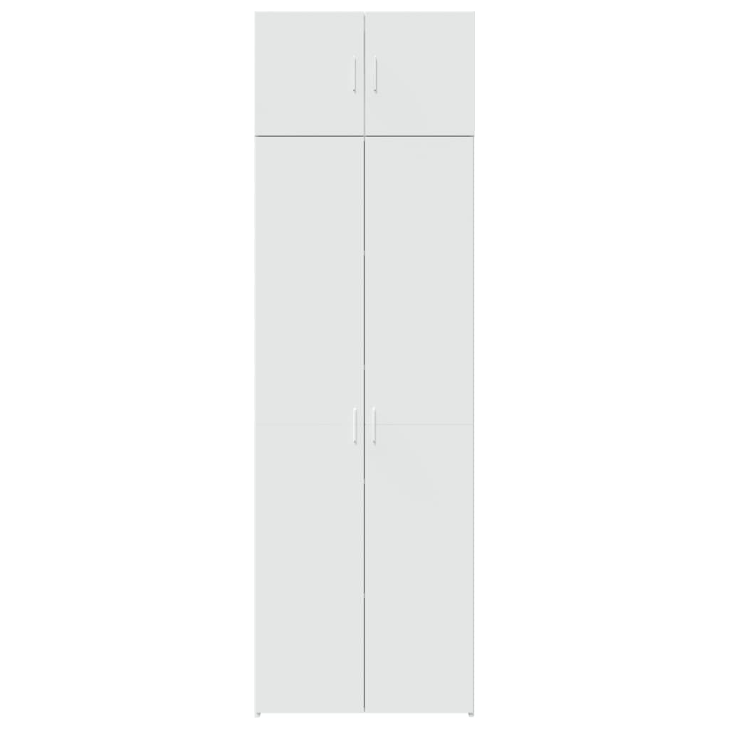 Armoire de rangement blanc 70x42,5x225 cm bois d'ingénierie - XIOS