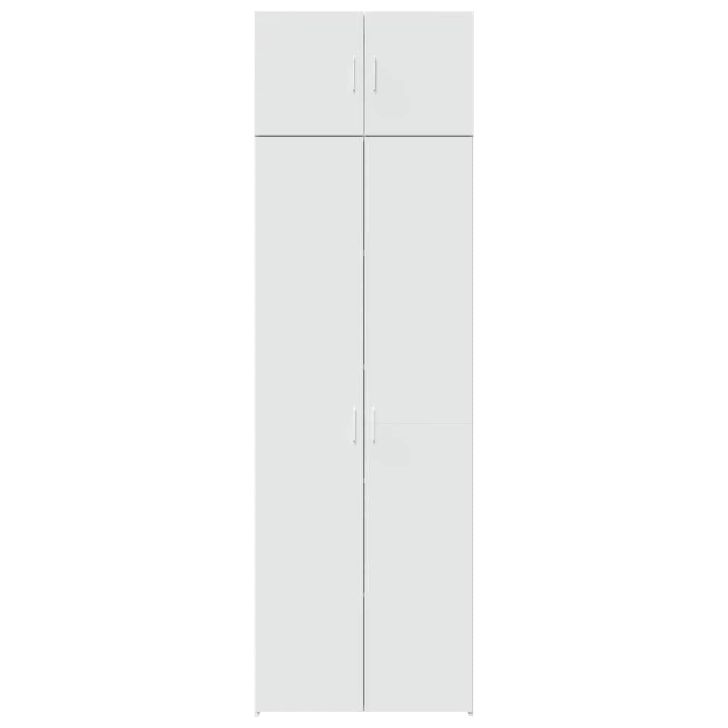 Armoire de rangement blanc 70x42,5x225 cm bois d'ingénierie - XIOS