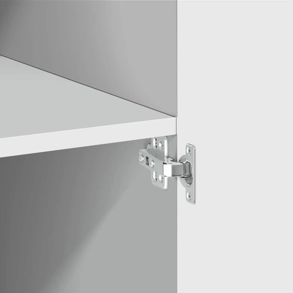 Armoire de rangement blanc 70x42,5x225 cm bois d'ingénierie - XIOS