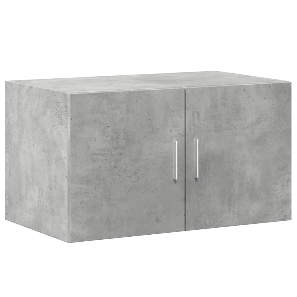 Armoire de rangement gris béton 70x42,5x225cm bois d'ingénierie - XIOS