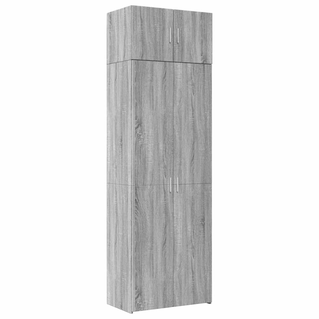 Armoire de rangement sonoma gris 70x42,5x225 cm