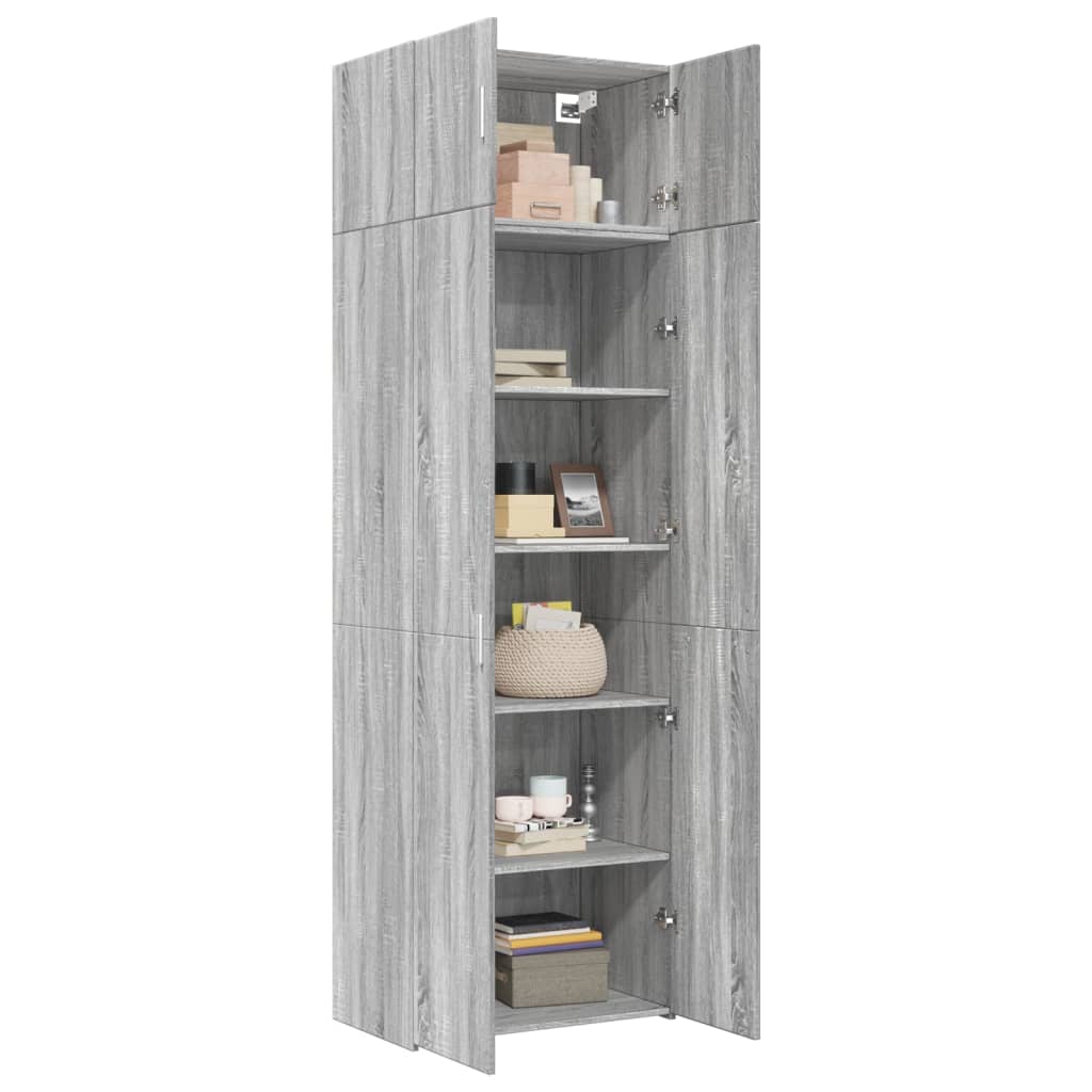 Armoire de rangement sonoma gris 70x42,5x225 cm - XIOS