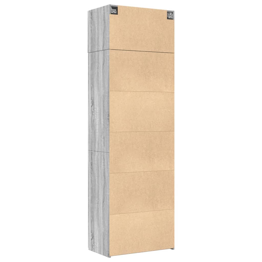 Armoire de rangement sonoma gris 70x42,5x225 cm - XIOS