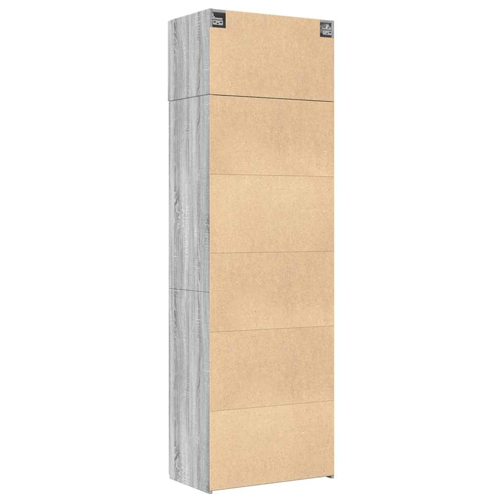 Armoire de rangement sonoma gris 70x42,5x225 cm - XIOS