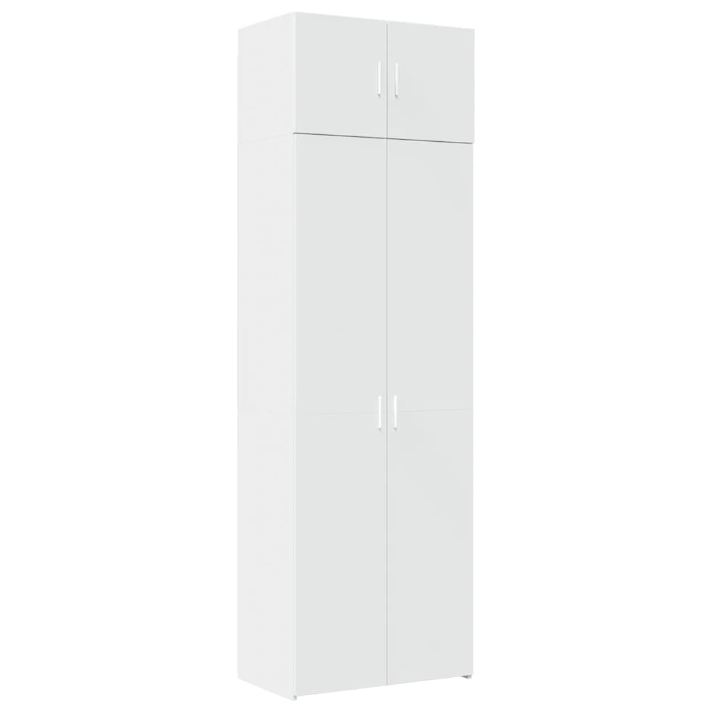 Armoire de rangement blanc 70x42,5x225 cm bois d'ingénierie - XIOS