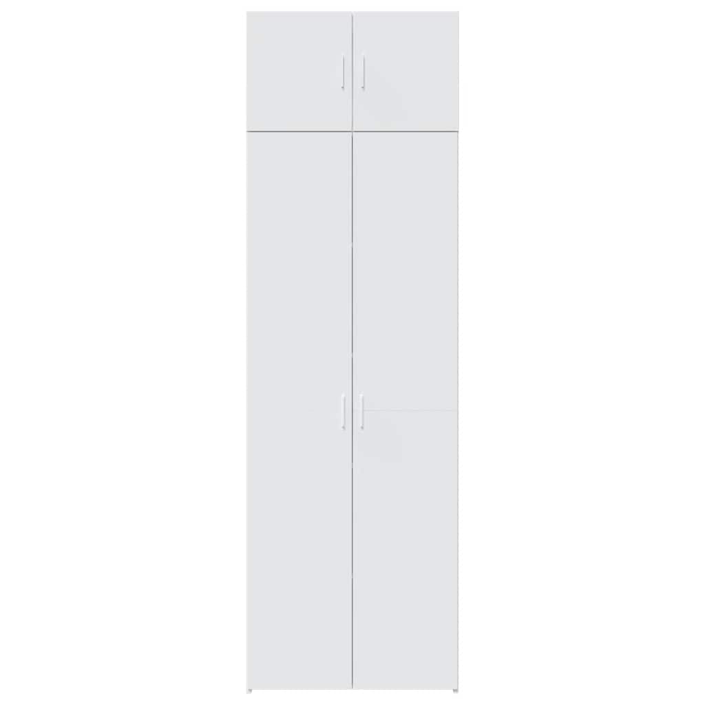 Armoire de rangement blanc 70x42,5x225 cm bois d'ingénierie