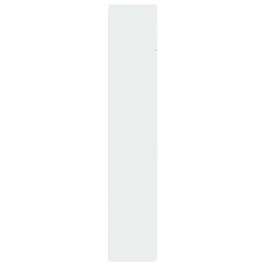 Armoire de rangement blanc 70x42,5x225 cm bois d'ingénierie - XIOS