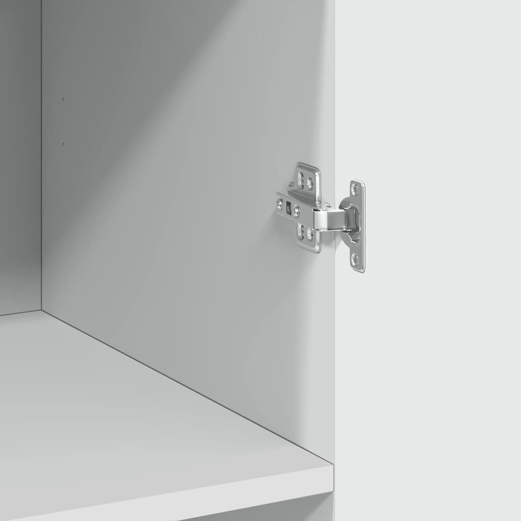 Armoire de rangement blanc 70x42,5x225 cm bois d'ingénierie - XIOS