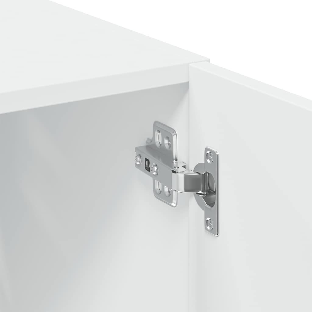 Armoire de rangement blanc 70x42,5x225 cm bois d'ingénierie - XIOS