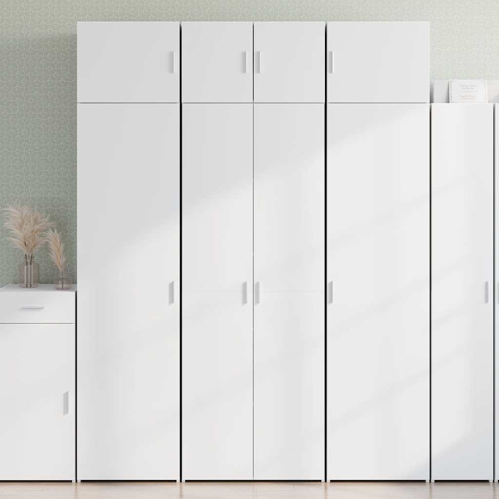 Armoire de rangement blanc 70x42,5x225 cm bois d'ingénierie - XIOS