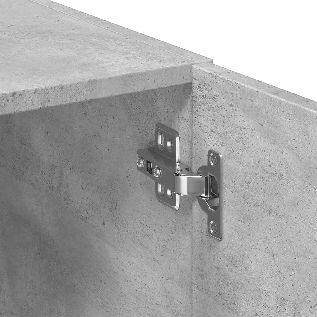 Armoire de rangement gris béton 70x42,5x225cm bois d'ingénierie - XIOS